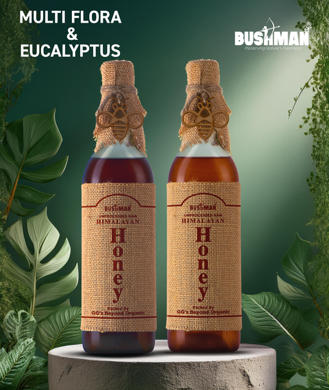 BUSHMAN® Honey 1kg Each Combo (Multiflora-Eucalyptus)