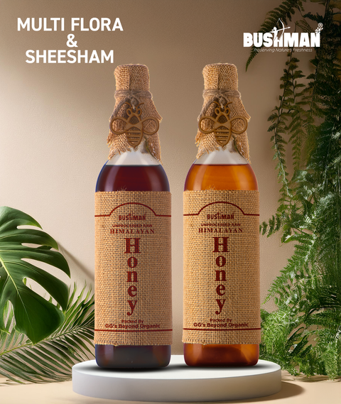 BUSHMAN® Honey 1kg Each Combo (Multiflora-Sheesham)