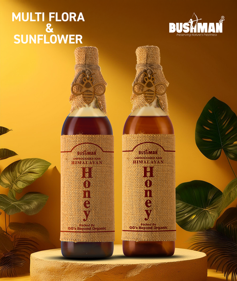 BUSHMAN® Honey 1kg Each Combo (Multiflora-Sunflower)