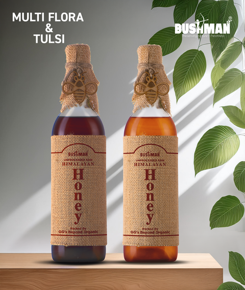 BUSHMAN® Honey 1kg Each Combo (Multiflora-Tulsi)